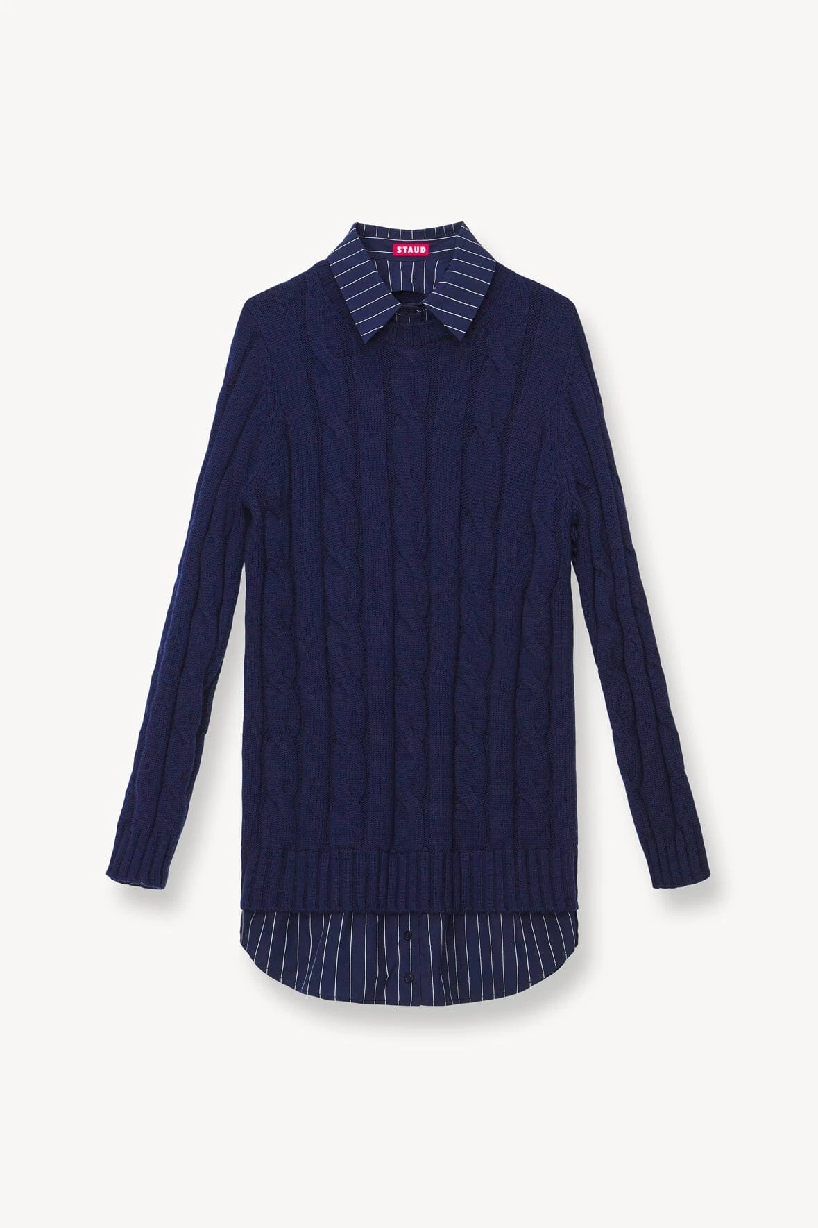 ALDRIN DRESS | NAVY PINSTRIPE 4 ALDRIN DRESS | NAVY PINSTRIPE - Image 4