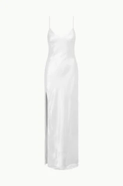 ALEXA DRESS | SILVER -Fashion Shop STAUD ALEXADRESS SILVER ECOM 1
