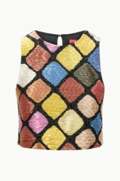 ALORA TOP | DANCE FLOOR 12 ALORA TOP | DANCE FLOOR -Fashion Shop STAUD ALORATOP DANCEFLOOR ECOM 1