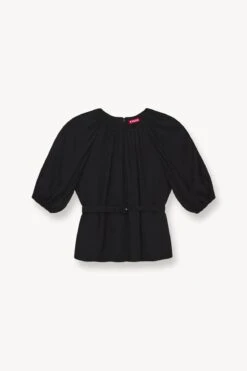 ARLO TOP | BLACK 10 ARLO TOP | BLACK -Fashion Shop STAUD ARLO WOVEN TOP BLACK FALL 23 ECOM 1 1