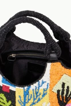 BEADED COTE BAG | CORAL PATCHWORK 8 BEADED COTE BAG | CORAL PATCHWORK -Fashion Shop STAUD BEADEDCOTE BAG CORALPATCHWORK SUPF 23 ECOM 3