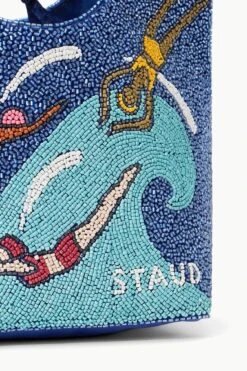 BEADED COTE BAG | SWIMMERS -Fashion Shop STAUD BEADEDCOTE BAG SWIMMERS SUPF 23 ECOM 4