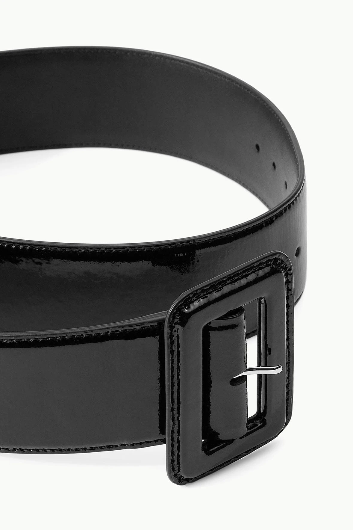 WIDE WAIST BELT | BLACK PATENT 2 WIDE WAIST BELT | BLACK PATENT - Image 2