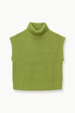 BETTE SWEATER | FERN -Fashion Shop STAUD BETTESWEATER KNITTOP FERN FALL 23 ECOM 1