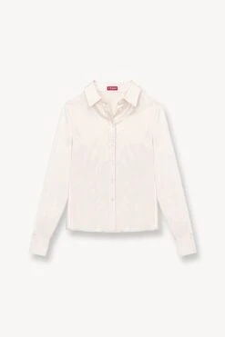 BOGART TOP | IVORY -Fashion Shop STAUD BOGART WOVEN TOP IVORY FALL 23 ECOM 1