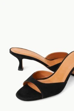 BRIGITTE MULE | BLACK SUEDE -Fashion Shop STAUD BRIGITTE MULE BLACK SUPF 23 ECOM 4