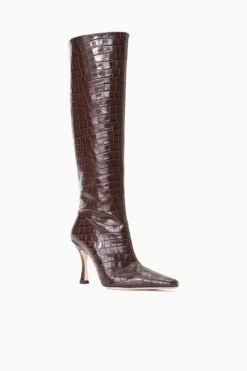 CAMI BOOT | ESPRESSO CROC EMBOSSED 10 CAMI BOOT | ESPRESSO CROC EMBOSSED -Fashion Shop STAUD CAMI BOOT ESPRESSO FALL 23 ECOM 2