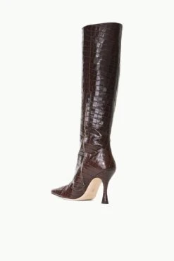 CAMI BOOT | ESPRESSO CROC EMBOSSED 12 CAMI BOOT | ESPRESSO CROC EMBOSSED -Fashion Shop STAUD CAMI BOOT ESPRESSO FALL 23 ECOM 3 2