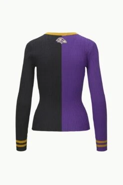 THE STAUD NFL CARGO SWEATER | BALTIMORE RAVENS -Fashion Shop STAUD CARGOSWEATERXNFL SWEATER BALTIMORERAVENS FANATICS 23 ECOM 2