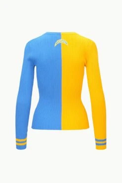 THE STAUD NFL CARGO SWEATER | LOS ANGELES CHARGERS -Fashion Shop STAUD CARGOSWEATERXNFL SWEATER LOSANGELESCHARGERS FANATICS 23 ECOM 2