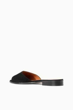 CASPIAN SLIDE | BLACK SUEDE -Fashion Shop STAUD CASPIAN SLIDE BLACK SUPF 23 ECOM 3