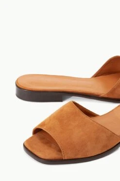 CASPIAN SLIDE | TAN SUEDE -Fashion Shop STAUD CASPIAN SLIDE TANSUEDE SUPF 23 ECOM 4