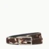 CLASSIC JEANS BELT | BROWN & TAN HAIRCALF