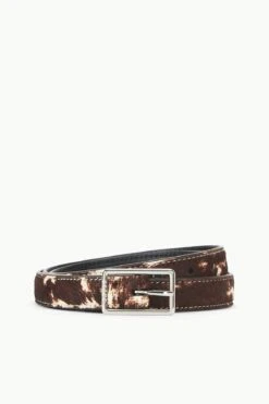 CLASSIC JEANS BELT | BROWN & TAN HAIRCALF