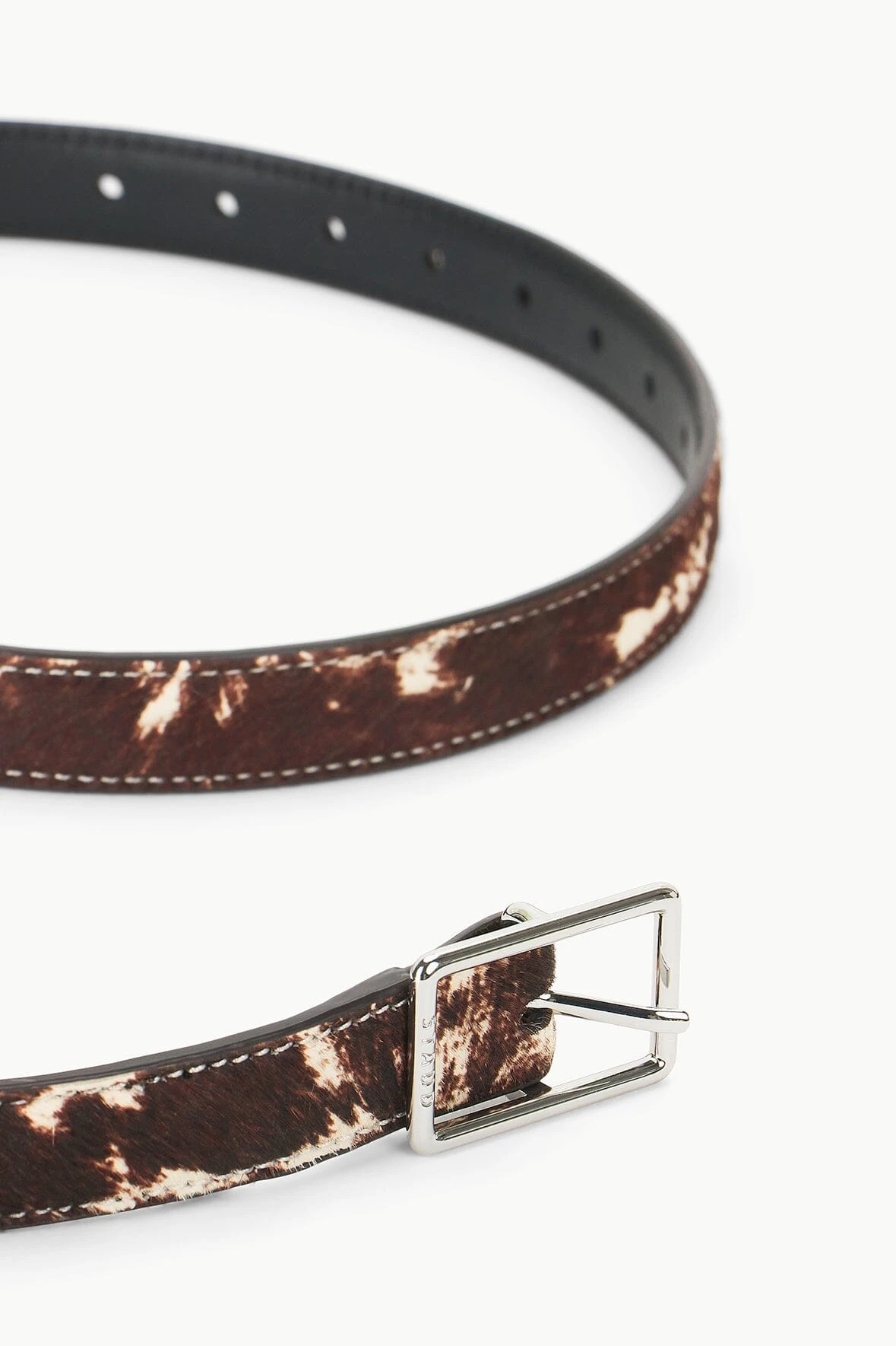 CLASSIC JEANS BELT | BROWN & TAN HAIRCALF 2 CLASSIC JEANS BELT | BROWN & TAN HAIRCALF - Image 2