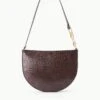 COLT SHOULDER BAG | ESPRESSO CROC EMBOSSED