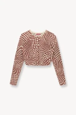 DEANNA SWEATER | CLOVE WAVY DOT 14 DEANNA SWEATER | CLOVE WAVY DOT -Fashion Shop STAUD DEANNA SWEATER CLOVE WAVY DOTS SUPF 23 ECOM 1