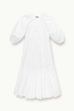 DEMI DRESS | WHITE 10 DEMI DRESS | WHITE -Fashion Shop STAUD DEMI DRESS WHITE SPRING 23 ECOM 1 1