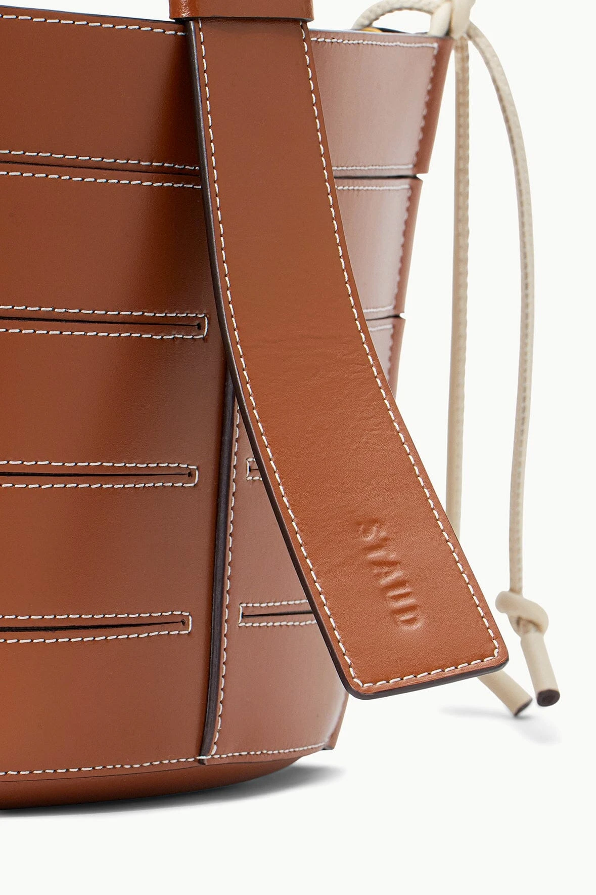 DIAMOND MINI TOTE | TAN CREAM 5 DIAMOND MINI TOTE | TAN CREAM - Image 5