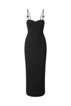 GEORGINA DRESS | BLACK -Fashion Shop STAUD GEORGINADRESS BLACK ECOM 1