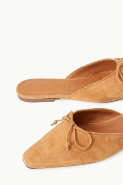 GINA MULE | CASHEW SUEDE -Fashion Shop STAUD GINA MULE CASHEW SPRING 23 ECOM 4