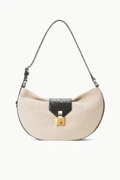 MARIKE BAG | NATURAL BLACK LINEN