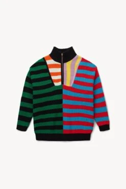 HAMPTON SWEATER | CABANA STRIPE MULTI 10 HAMPTON SWEATER | CABANA STRIPE MULTI -Fashion Shop STAUD HAMPTON SWEATER CABANASTRIPEMULTI HOLIDAY 22 ECOM 1