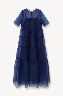 HYACINTH DRESS | NAVY 10 HYACINTH DRESS | NAVY -Fashion Shop STAUD HYACINTH DRESS NAVY SPRING 23 ECOM 1