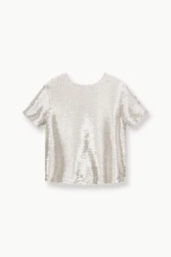 INGRID TOP | SILVER -Fashion Shop STAUD INGRID KNITTOP SILVER FALL 23 ECOM 1