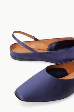 JANINE MULE | NAVY SATIN -Fashion Shop STAUD JANINE MULE NAVYSATIN SPRING 23 ECOM 4