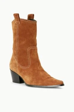 JUNE BOOT | TAN SUEDE -Fashion Shop STAUD JUNE BOOT TANSUEDE SEASON 22 ECOM 2