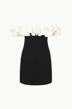 KIARA DRESS | BLACK IVORY -Fashion Shop STAUD KIARADRESS BLACKIVORY ECOM 1