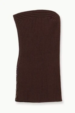 KNIT BALACLAVA | DARK CHOCOLATE -Fashion Shop STAUD KNITBALACLAVA ACCESSORY DARKCHOCOLATE FALL 23 ECOM 2
