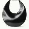 LARGE MOON BAG | BLACK POLISHED