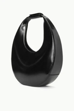 LARGE MOON BAG | BLACK POLISHED -Fashion Shop STAUD LARGEMOOON TOTEBAG BLACK FALL 23 ECOM 2