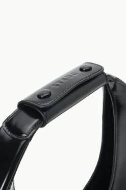 LARGE MOON BAG | BLACK POLISHED -Fashion Shop STAUD LARGEMOOON TOTEBAG BLACK FALL 23 ECOM 4