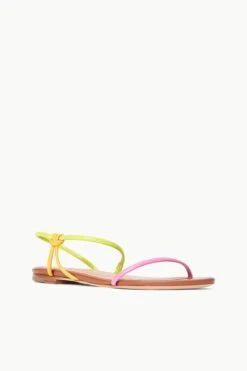 LAUREL SANDAL | CITRON MULTI -Fashion Shop STAUD LAUREL SANDAL CITRONMULTI SPRING 23 ECOM 2