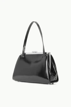 LENNON SHOULDER BAG | BLACK POLISHED -Fashion Shop STAUD LENNON SHOULDERBAG BLACK FALL 23 ECOM 2