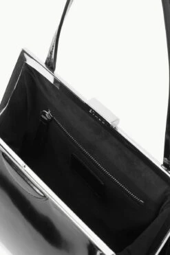 LENNON SHOULDER BAG | BLACK POLISHED -Fashion Shop STAUD LENNON SHOULDERBAG BLACK FALL 23 ECOM 3