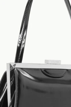 LENNON SHOULDER BAG | BLACK POLISHED -Fashion Shop STAUD LENNON SHOULDERBAG BLACK FALL 23 ECOM 4
