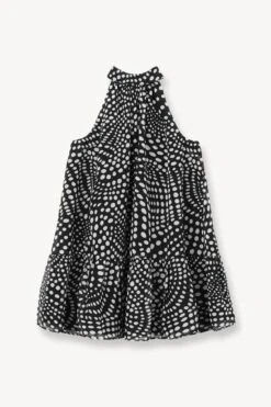 MARLOWE DRESS | BLACK WAVY DOT -Fashion Shop STAUD MARLOWE DRESS BLACK WAVY DOTS SUPF 23 ECOM 1