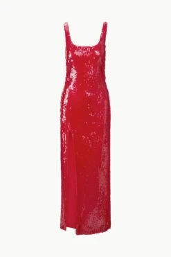 MAXI LE SABLE DRESS | POINSETTIA -Fashion Shop STAUD MAXILESABLEDRESS POINSETTIA ECOM 1