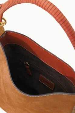 MEL BAG | TAN SUEDE -Fashion Shop STAUD MEL BAG TAN FALL 23 ECOM 3