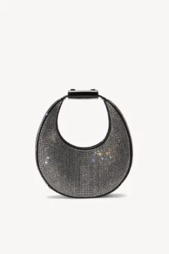 MINI MOON CRYSTAL BAG | BLACK 11 MINI MOON CRYSTAL BAG | BLACK -Fashion Shop STAUD MINI MOON CRYSTAL BAG BLACKRHINESTONE HOLIDAY 22 ECOM 2 R1