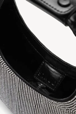 MINI MOON CRYSTAL BAG | BLACK 13 MINI MOON CRYSTAL BAG | BLACK -Fashion Shop STAUD MINI MOON CRYSTAL BAG BLACKRHINESTONE HOLIDAY 22 ECOM 4 1