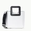 MINI SHIRLEY LEATHER BAG | WHITE BLACK