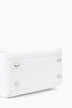 MINI SHIRLEY LEATHER BAG | WHITE BLACK -Fashion Shop STAUD MINISHIRLEY BAG WHITEBLACK SPRING 23 ECOM 4
