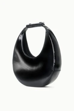 MOON BAG | BLACK POLISHED -Fashion Shop STAUD MOON TOTE BAG BLACK FALL 23 ECOM 2 web RETOUCHED
