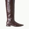 OLGA BOOT | ESPRESSO CROC EMBOSSED