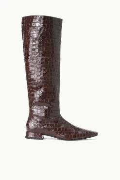 OLGA BOOT | ESPRESSO CROC EMBOSSED